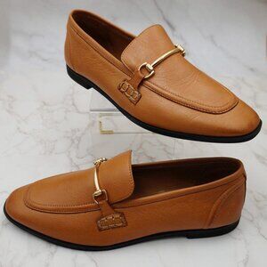 Miz Mooz Paulina Leather Loafers Cognac